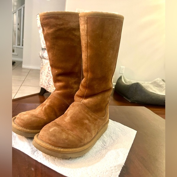 UGG Tall Knightsbridge Tan Boots size 36 - Picture 7 of 12